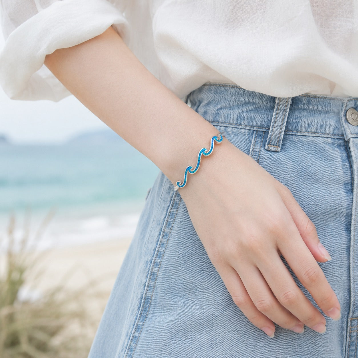 Ocean Wave Bangle - 波のバングル